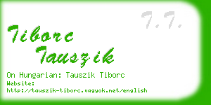 tiborc tauszik business card